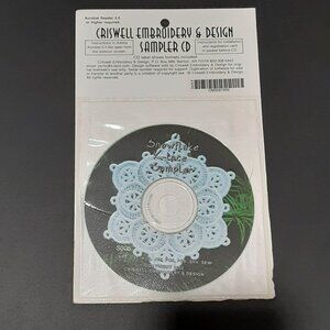 Criswell Embroidery & Design Snowflake K-Lace Sampler CD Software Vintage 2002